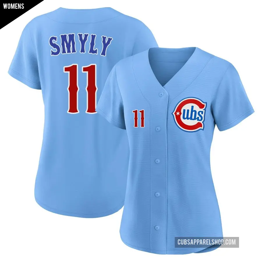 Women's Chicago Cubs ＃11 Drew Smyly Limited Royal 2nd Alternate Jersey