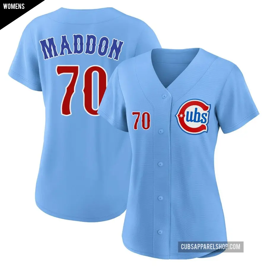 Women's Chicago Cubs ＃70 Joe Maddon Limited Royal 2nd Alternate Jersey