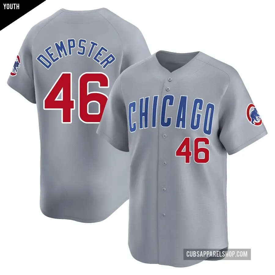 Youth Chicago Cubs ＃46 Ryan Dempster Limited Gray Road Jersey