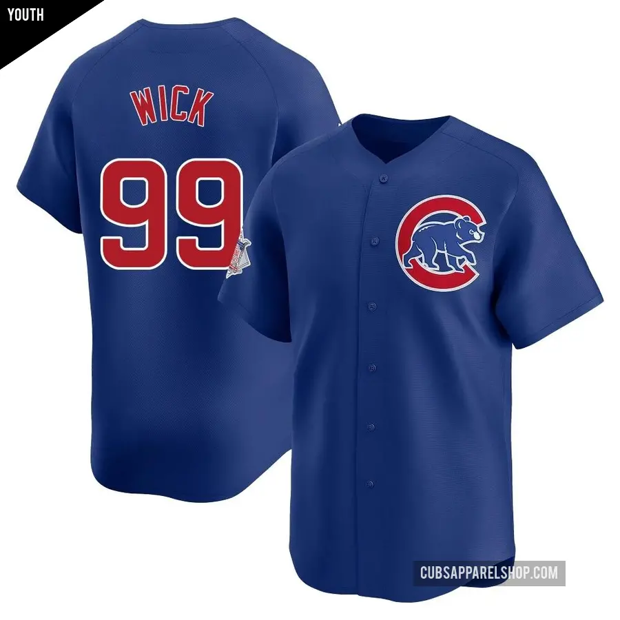 Youth Chicago Cubs ＃99 Rowan Wick Limited Royal Alternate Jersey